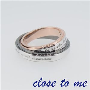 SR14-009BKPG close to me（クロス・トゥ・ミー） シルバーリング ペア 13号