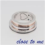 SR14-014BKPG close to me（クロス・トゥ・ミー） シルバーリング ペア 15号