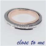 SR14-018BKPG close to me（クロス・トゥ・ミー） シルバーリング ペア 9号