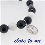 sbr13-021 close to me（クロス・トゥ・ミー） 天然石数珠ブレスレット メンズ