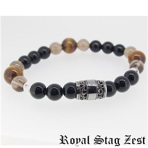 sbr25-004 Royal Stag ZEST（ロイヤル・スタッグ・ゼスト） 天然石数珠ブレスレット・パワーストーンブレスレット メンズ