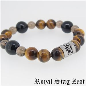 sbr25-007 Royal Stag ZEST（ロイヤル・スタッグ・ゼスト） 天然石数珠ブレスレット・パワーストーンブレスレット メンズ