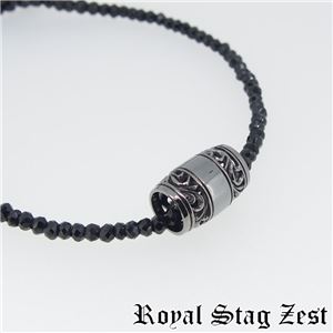 sn25-001 Royal Stag ZEST（ロイヤル・スタッグ・ゼスト） ブラックスピネルネックレス メンズ