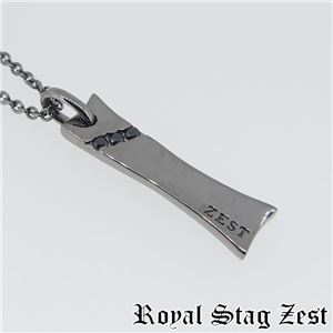 sn25-002 Royal Stag ZEST（ロイヤル・スタッグ・ゼスト） プレートシルバーネックレス メンズ