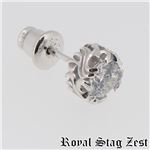 sp25-007 Royal Stag ZEST（ロイヤル・スタッグ・ゼスト） シルバースタッドピアス メンズ