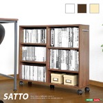 隙間収納家具【SATTO】 ナチュラル