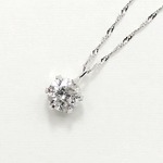 プラチナ900 0.55ct ダイヤモンドペンダント/ネックレス