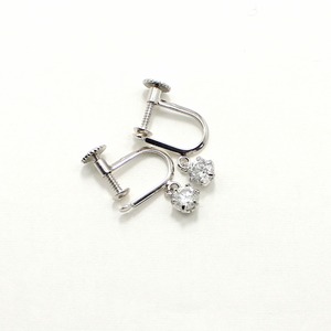 ダイヤリング 指輪 0.4ct スゥイング スクリュー式 イヤリング