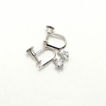 ダイヤリング 指輪 0.4ct スゥイング スクリュー式 イヤリング