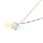 プラチナ900 0.5ct ダイヤモンドペンダント/ネックレス