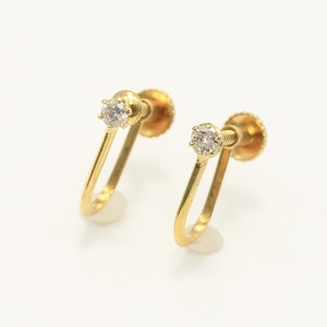 0.1ct　天然 ダイヤリング 指輪　一粒石　イヤリング　