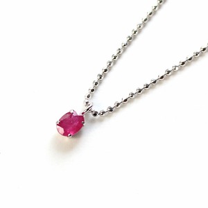 プラチナ 台 ルビー0.2ct ペンダント