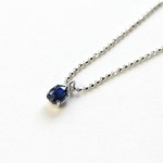 プラチナ 台 サファイア0.2ct ペンダント