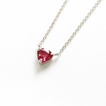 0.5ct ピンクトルマリン ハートペンダント