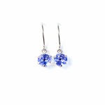 プラチナ 0.5ct タンザナイト フックピアス