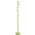 コートハンガーツリー(ポールハンガー) スチール製 高さ175.5cm グリーン(緑)