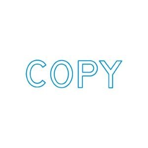 シャチハタ Xスタンパー B型 「COPY」 藍 1個