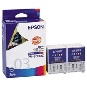 【純正品】 エプソン（EPSON） インクカートリッジ カラー 型番：IC5CL03W 単位：1箱（2個入り）