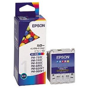 【純正品】 エプソン（EPSON） インクカートリッジ カラー 型番：IC5CL13 単位：1個