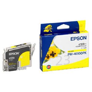 【純正品】 エプソン（EPSON） インクカートリッジ イエロー 型番：ICY23 単位：1個
