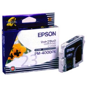 【純正品】 エプソン（EPSON） インクカートリッジ マットブラック 型番：ICMB23 単位：1個