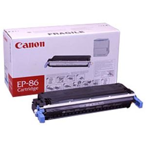 【純正品】 キャノン（Canon） トナーカートリッジ 色：シアン 型番：EP-86（C） 印字枚数：12000枚 単位：1個
