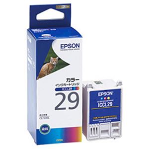 【純正品】 エプソン（EPSON） インクカートリッジ カラー 型番：ICCL29 単位：1個