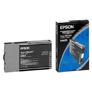 【純正品】 エプソン（EPSON） インクカートリッジ マットブラック 型番：ICMB24 単位：1個