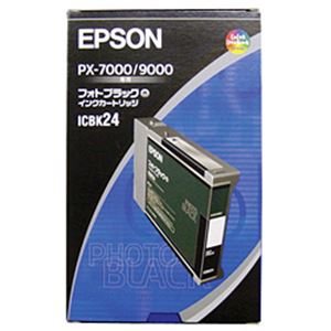 【純正品】 エプソン（EPSON） インクカートリッジ フォトブラック 型番：ICBK24 単位：1個