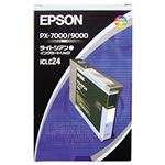【純正品】 エプソン（EPSON） インクカートリッジ 色：ライトシアン 型番：ICLC24 単位：1個