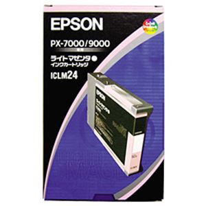 【純正品】 エプソン（EPSON） インクカートリッジ 色：ライトマゼンタ 型番：ICLM24 単位：1個