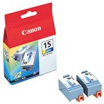 【純正品】 キャノン（Canon） インクカートリッジ ブラック 型番：BCI-15B 単位（入り数）：1箱（2個入）