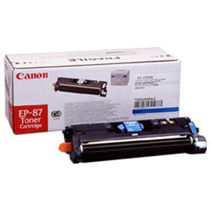 【純正品】 キャノン（Canon） トナーカートリッジ シアン 型番：EP-87（C） 印字枚数：4000枚 単位：1個