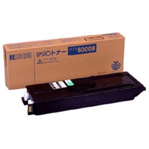 【純正品】 リコー（RICOH） トナーカートリッジ 色：シアン 型番：タイプ6000B 印字枚数：8000枚 単位：1個