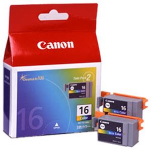 【純正品】 キャノン（Canon） インクカートリッジ カラー 型番：BCI-16カラー2コ 単位（入り数）：1箱（2個入）
