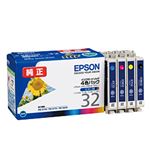【純正品】 エプソン（EPSON） インクカートリッジ 4色セット 型番：IC4CL32 単位：1箱（4色セット）