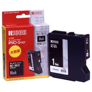 リコー（RICOH） インクカートリッジ ブラック 型番：RC-1K11（Lサイズ） 単位：1個