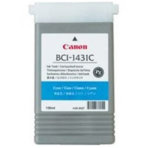 【純正品】 キャノン（Canon） インクカートリッジ シアン 型番：BCI-1431C 単位：1個