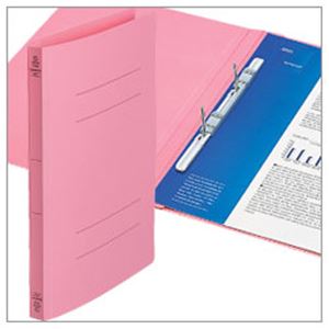 フラットファイル バインダー クイックイン＜ポリプロピレン表紙＞ 3冊入 ピンク