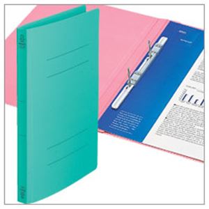 フラットファイル バインダー クイックイン＜ポリプロピレン表紙＞ 3冊入 グリーン