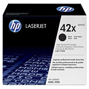 【純正品】 HP トナーカートリッジ ブラック 型番：Q5942X印字枚数：20000枚 単位：1個