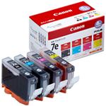 【純正品】 キャノン（Canon） インクカートリッジ 4色マルチパック 型番：BCI-7e／4MP 単位（入り数）：1箱（4色セット）