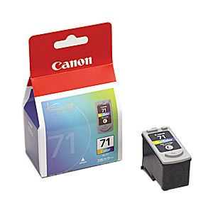 【純正品】 キャノン（Canon） インクカートリッジ カラー 型番：BC-71 単位：1個