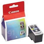 【純正品】 キャノン（Canon） インクカートリッジ カラー（大容量） 型番：BC-91 単位：1個