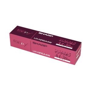 【純正品】 SHARP（シャープ） インクリボン 型番：UXNR5A4W 印字枚数：100枚 単位：1箱（2個入）