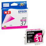 【純正品】 エプソン（EPSON） インクカートリッジ マゼンタ 型番：ICM37 単位：1個