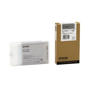 【純正品】 エプソン（EPSON） インクカートリッジ ライトグレー 型番：ICLGY39A 単位：1個