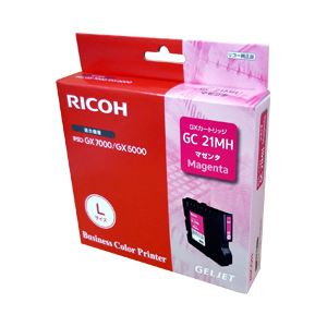 【純正品】 リコー（RICOH） インクカートリッジ マゼンタ 型番：GC21MH 単位：1個