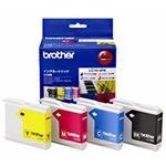 【純正品】 ブラザー工業（BROTHER） インクカートリッジ 4色セット 型番：LC10-4PK 単位：1箱（4色セット）