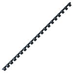 GBC プラスチックリング（A4・20穴）20本入 黒 （10mm）